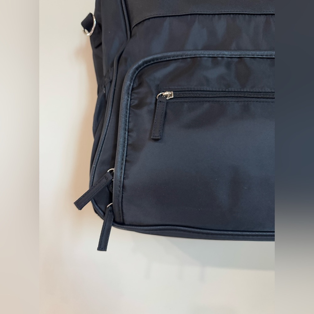 NWOT black lunch bag/work tote multi-pocket crossbody or shoulder strap bag - Picture 10 of 15